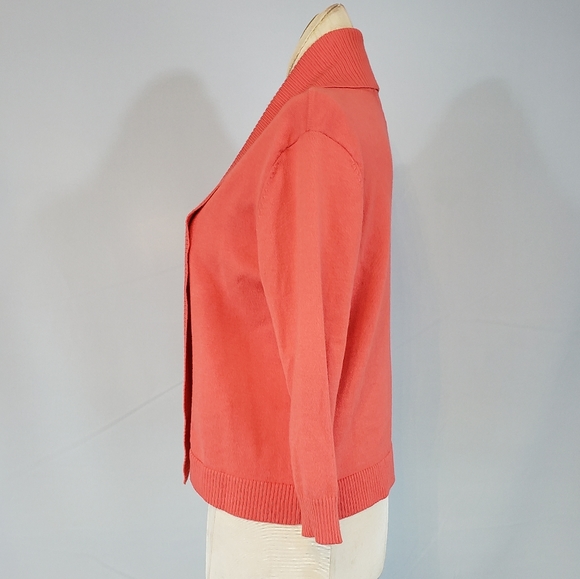 89th & Madison coral colored sweater size Small - Picture 6 of 7